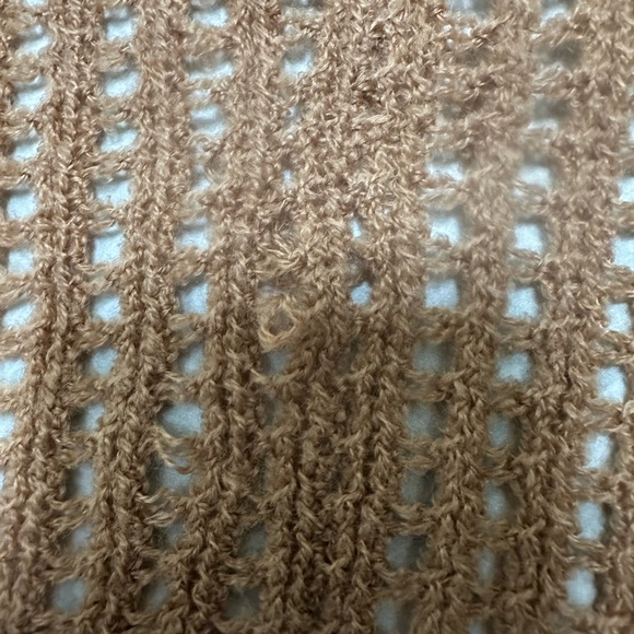 Tan Fringe Infinity Scarf - Picture 3 of 3